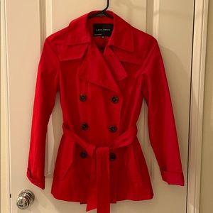 Zara Red Trench Coat